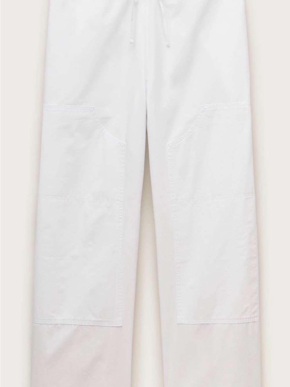 J. Crew White Luna Pant in Cotton Poplin